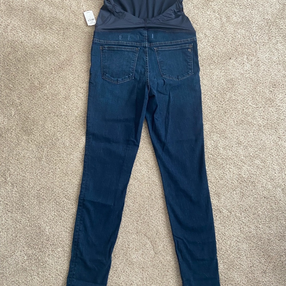 Never worn Madewell full panel maternity jeans